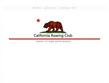 Tablet Screenshot of californiarowingclub.com